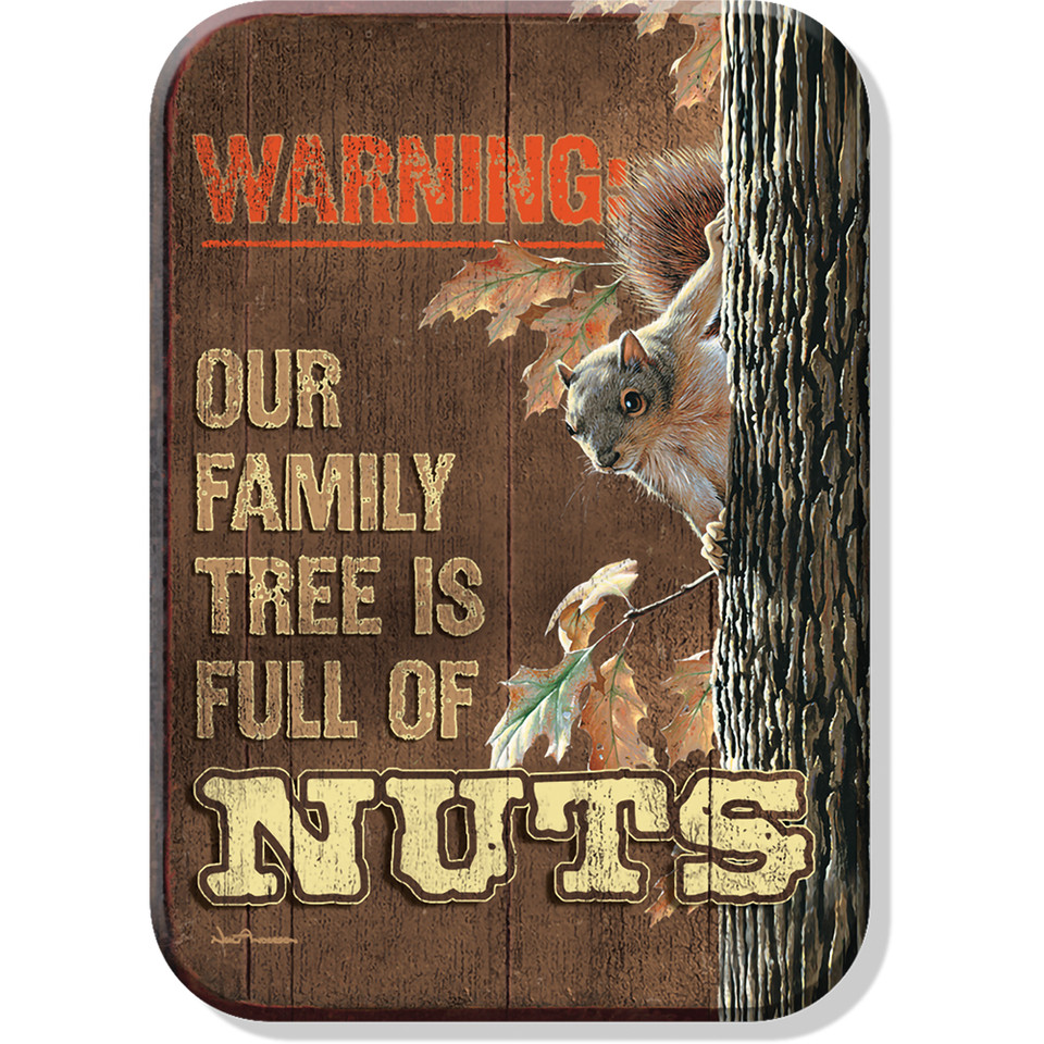 Warning Family Tree Magnet Desperate Enterprises (M2321) Main Image