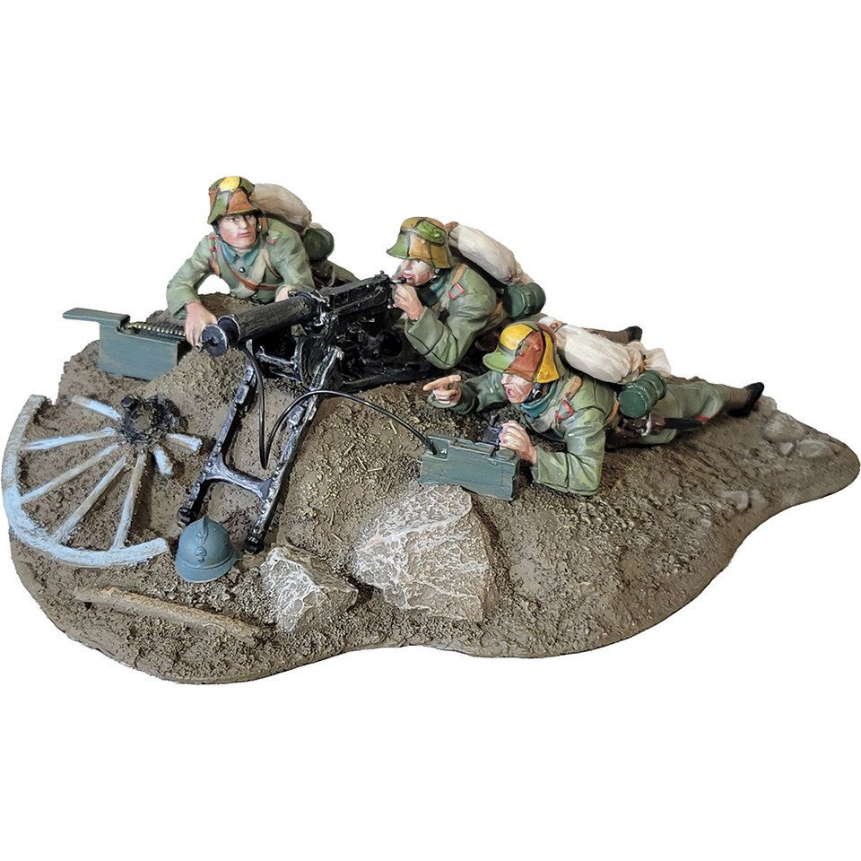 The Devil's Paint Brush German Infantryman Team with MG08  WILLIAM BRITAIN (23143) 1:30 scale  by William Britain Main Image