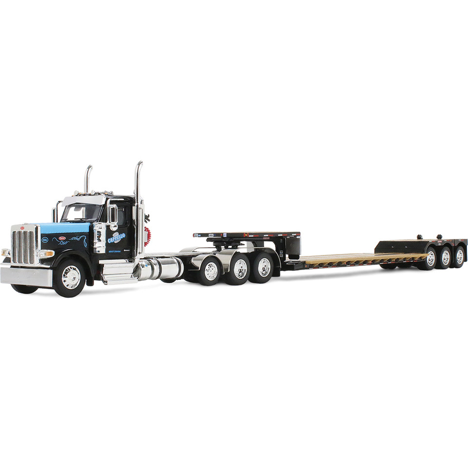 Peterbilt® Model 589 Day Cab & Fontaine® Renegade™ LXT40 Lowboy Trailer with Fliptail - Cappello Heavy Transport 1:64 Scale Diecast Model Truck by Diecast Promotions Main Image
