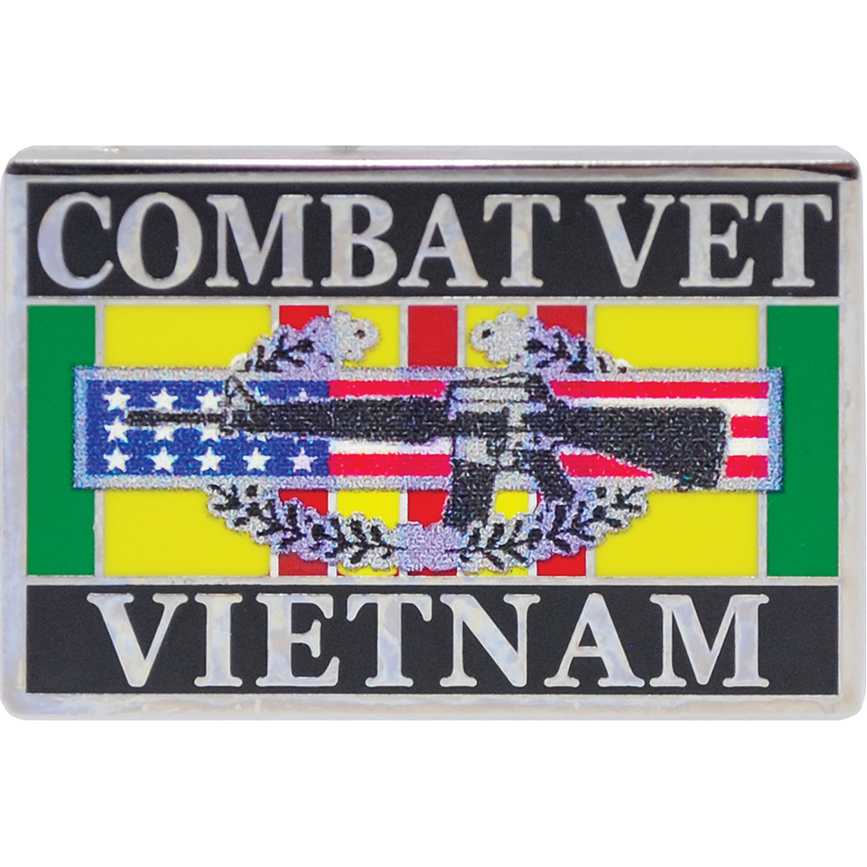 Vietnam Combat Vet Lapel Pin Eagle Emblems (P00565) Main Image