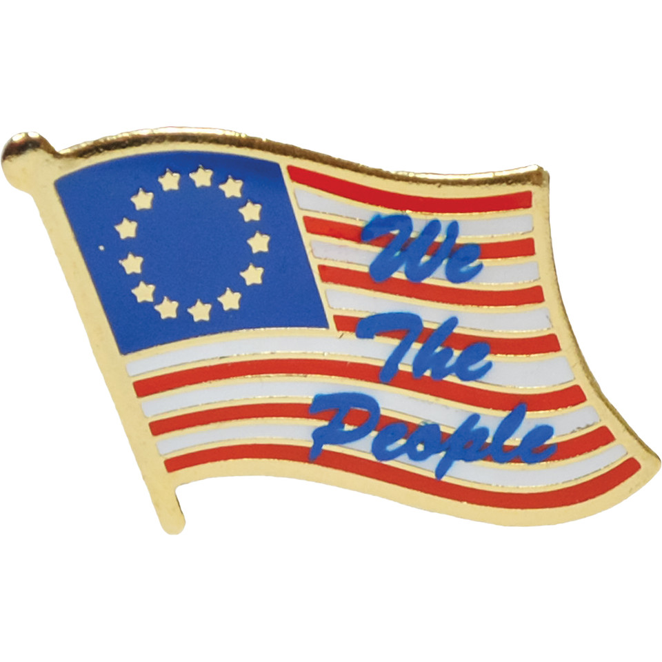 We The People Lapel Pin Eagle Emblems (P09624) Main Image