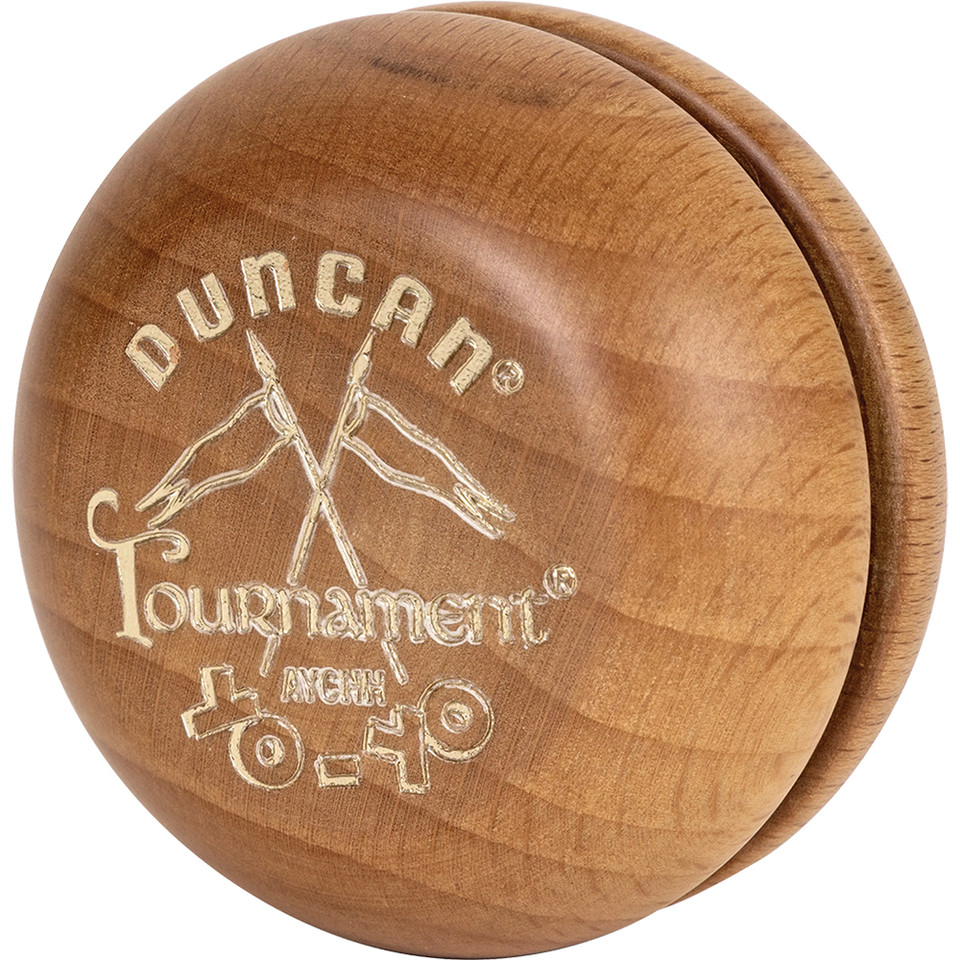 Duncan Classic Cross Flags Wood Yo-Yo - Natural   by Duncan Main Image
