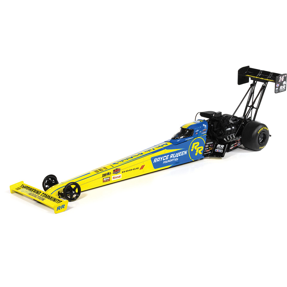 2025 Tony Stewart Top Fuel Dragster - Rayce Rudeen 1:24 Scale Diecast Model Car by Auto World Main Image