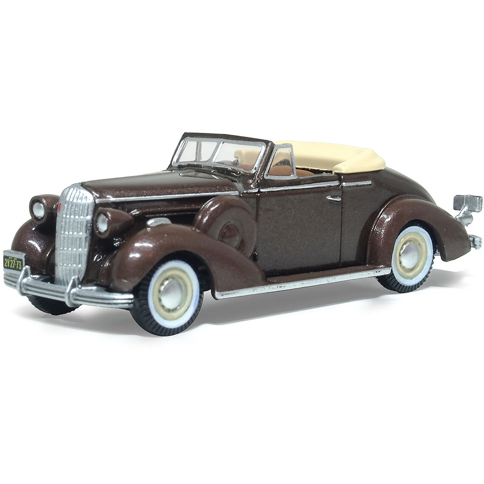 1936 Buick Special Convertible Coupe- Bengal Brown Metallic 1:87 Scale Diecast Model Car by Oxford Diecast Main Image