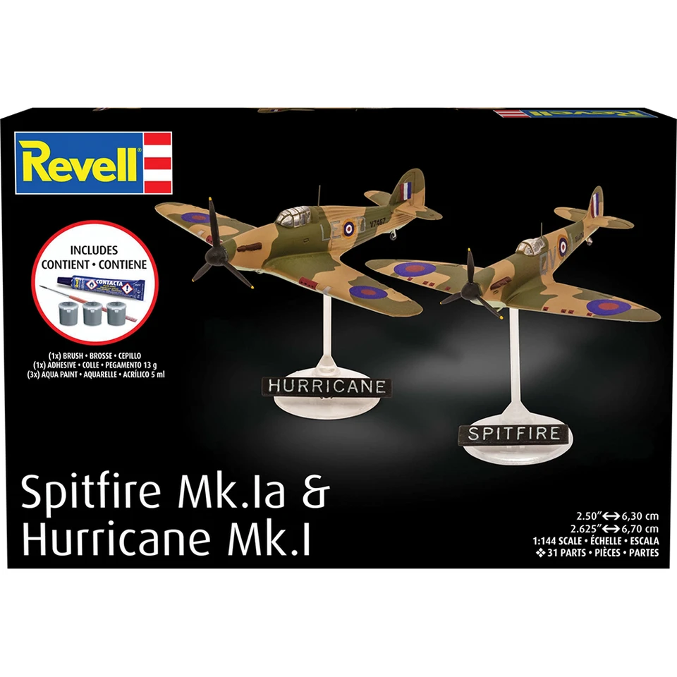Spitfire Mk.Ia & Hurricane Mk.I Complete Model Kit Main Image