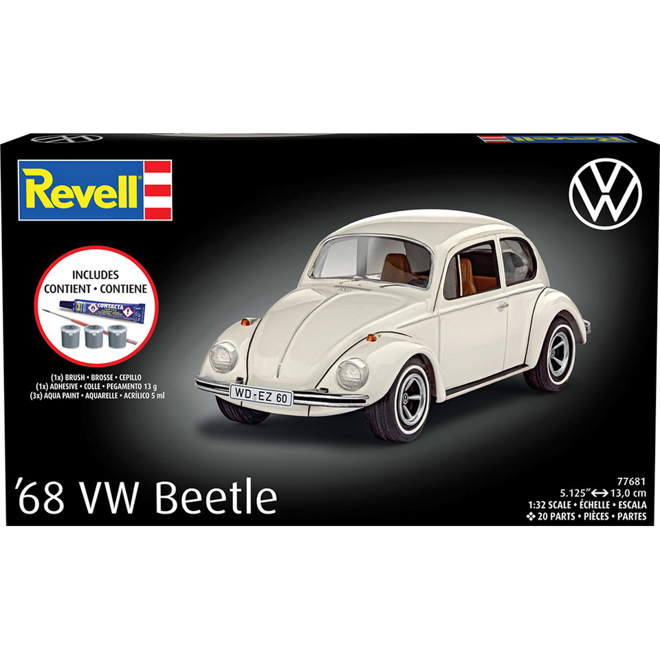 VW Beetle Complete Model Kit 1:32 Scale Plastic Model Kit by Revell Main Image