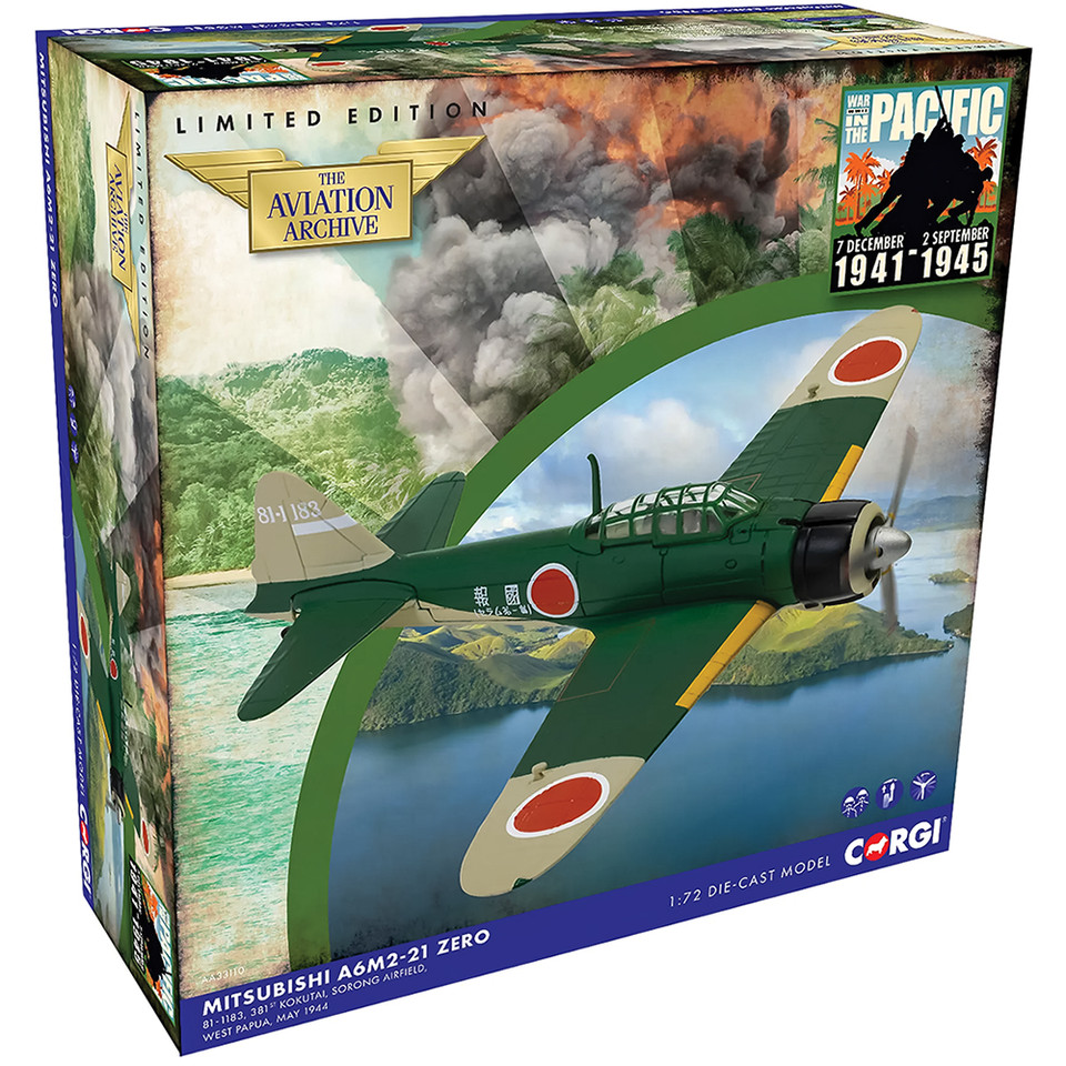 A6M2-21 Zero 1/72 Die Cast Model44 Corgi (AA33110) Main Image