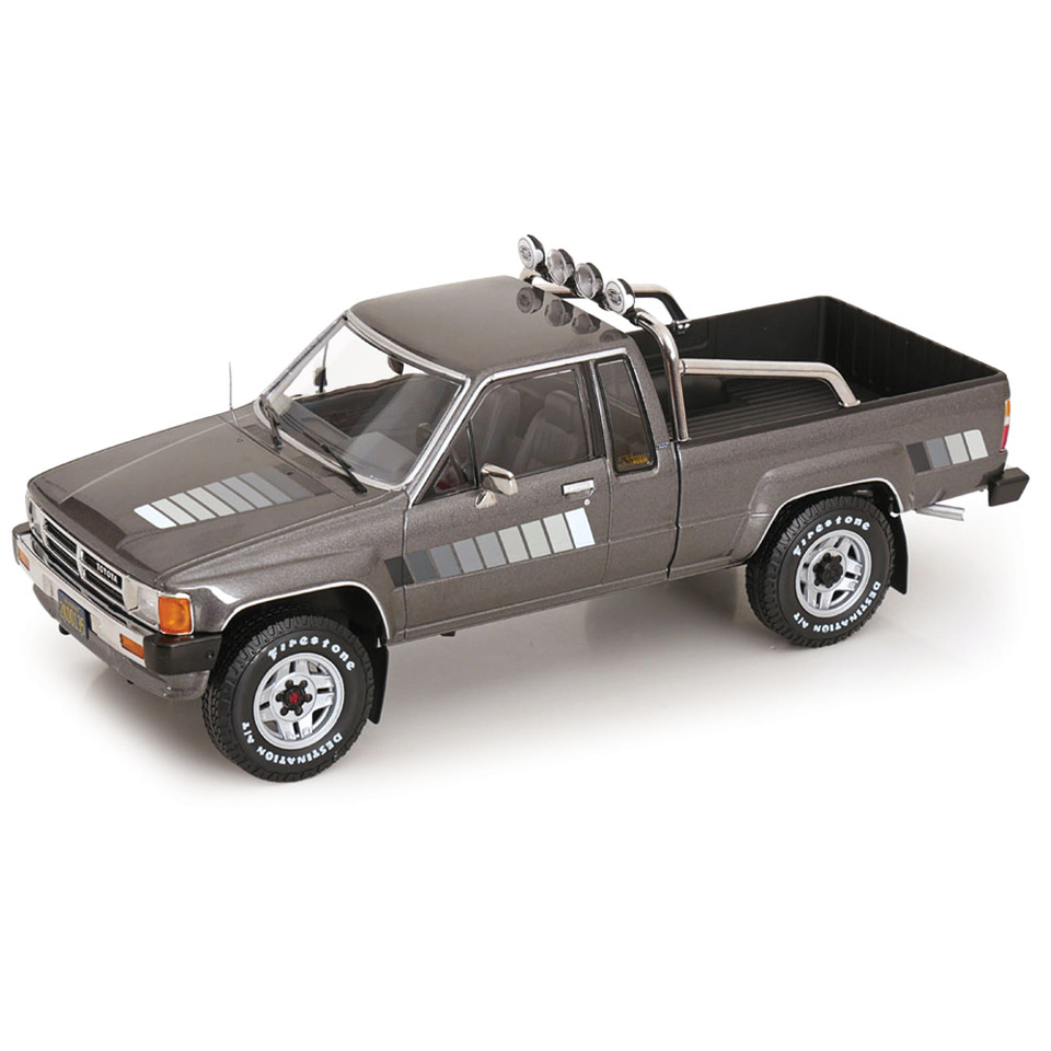 1985 Toyota Xtra Cab 4x4 Pickup - Gray 1:18 Scale Diecast Model Truck by KK Scale Main Image
