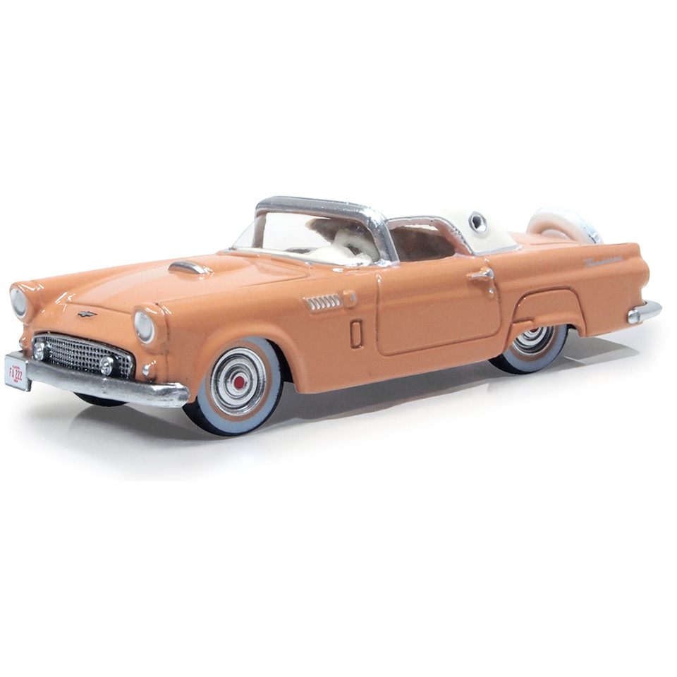1956 Ford Thunderbird - Buckskin Tan / Cream 1:87 Scale Diecast Model Car by Oxford Diecast Main Image