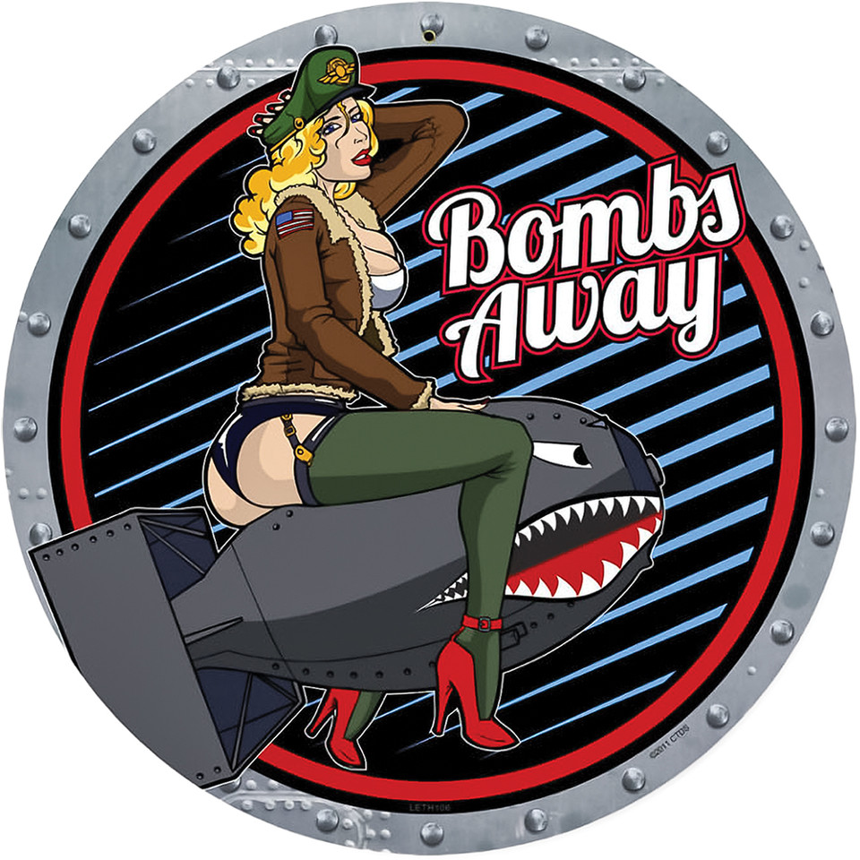Bombs Away Metal Sign   by Vintage Sign Co. Main Image