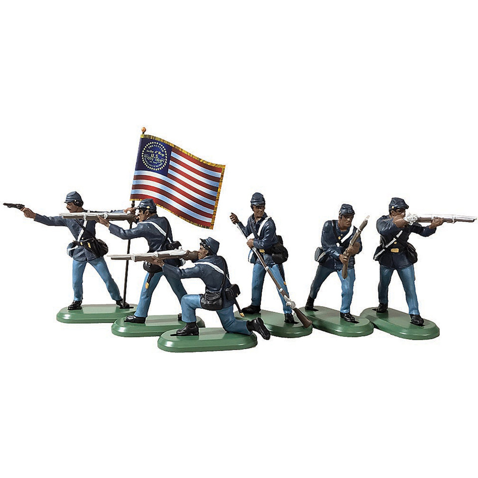 Union U.S.C.T. Infantry 1/32 Plastic Figure Set No. 1 WILLIAM BRITAIN (52101) 1:30 Scale Plastic by William Britain Main Image
