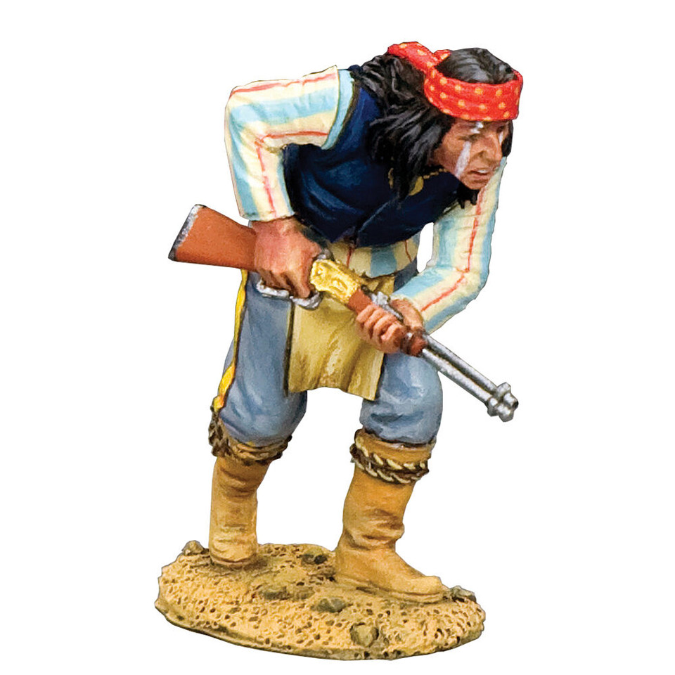 Crouching Apache w/Winchester 1/30 Figure KING & COUNTRY (TRW188) 1:30 Scale Metal by King and Country Main Image