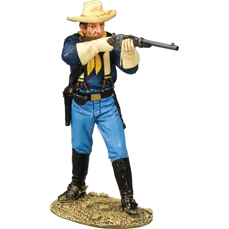 Trooper Standing Firing Carbine 1/30 Figure K&C (TRW199) 1:30 scale Metal by King and Country Main Image
