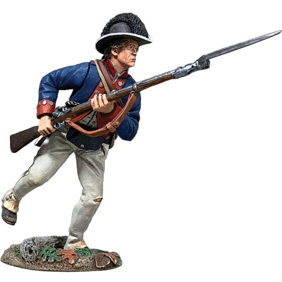 Wayne's Legion Infantryman Running No. 1 1/30 Figure William Britain 16109 1:30 Scale Die Cast Metal by William Britain Main Image