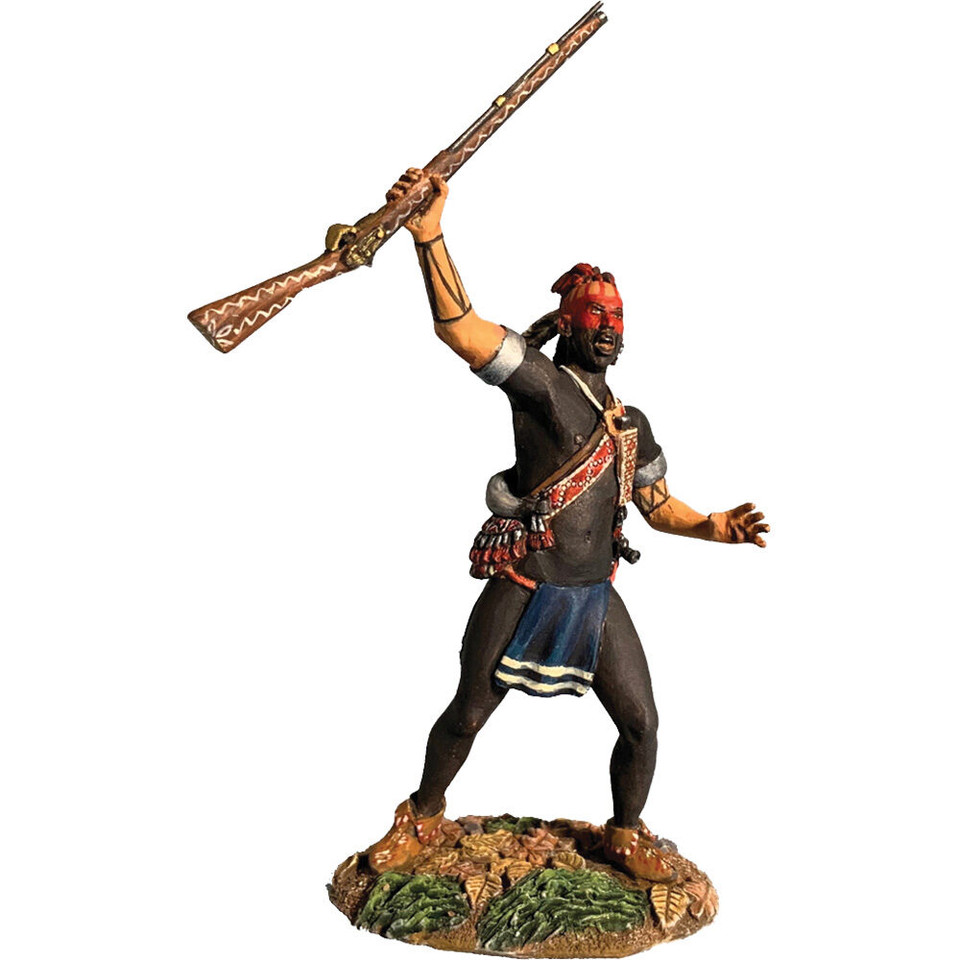 Native Warrior Yelling War Cry 1/30 Figure William Britain 16088 1:30 Scale Die Cast Metal by William Britain Main Image