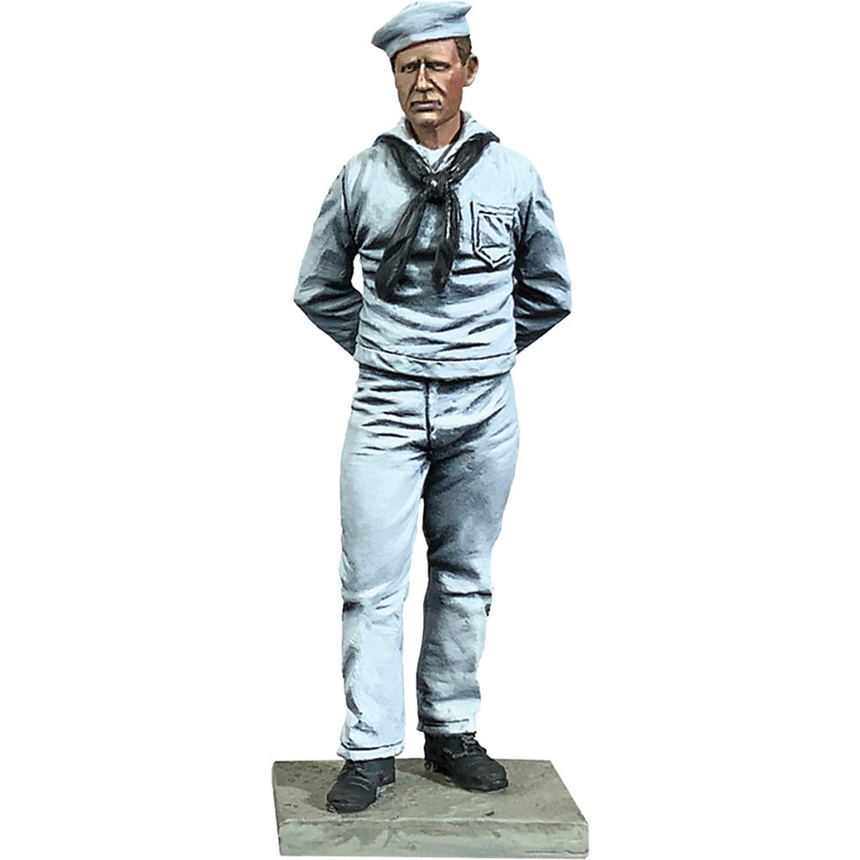 U.S. Sailor in Whites 1941-45 1/30 Figure William Britain 13053 1:30 Scale Metal by William Britain Main Image