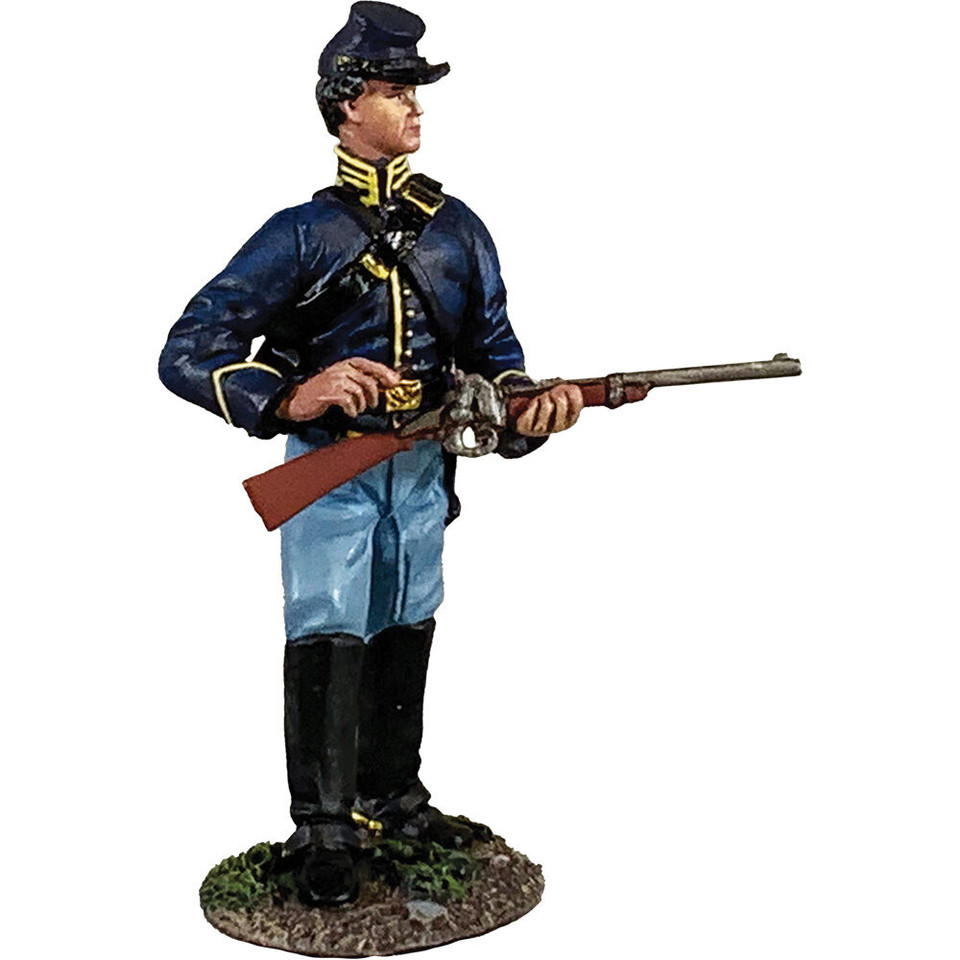 Union Cavalry Trooper Loading Carbine 1/30 Figure - No. 2 William Britain (31431) 1:30 Scale Metal by William Britain Main Image