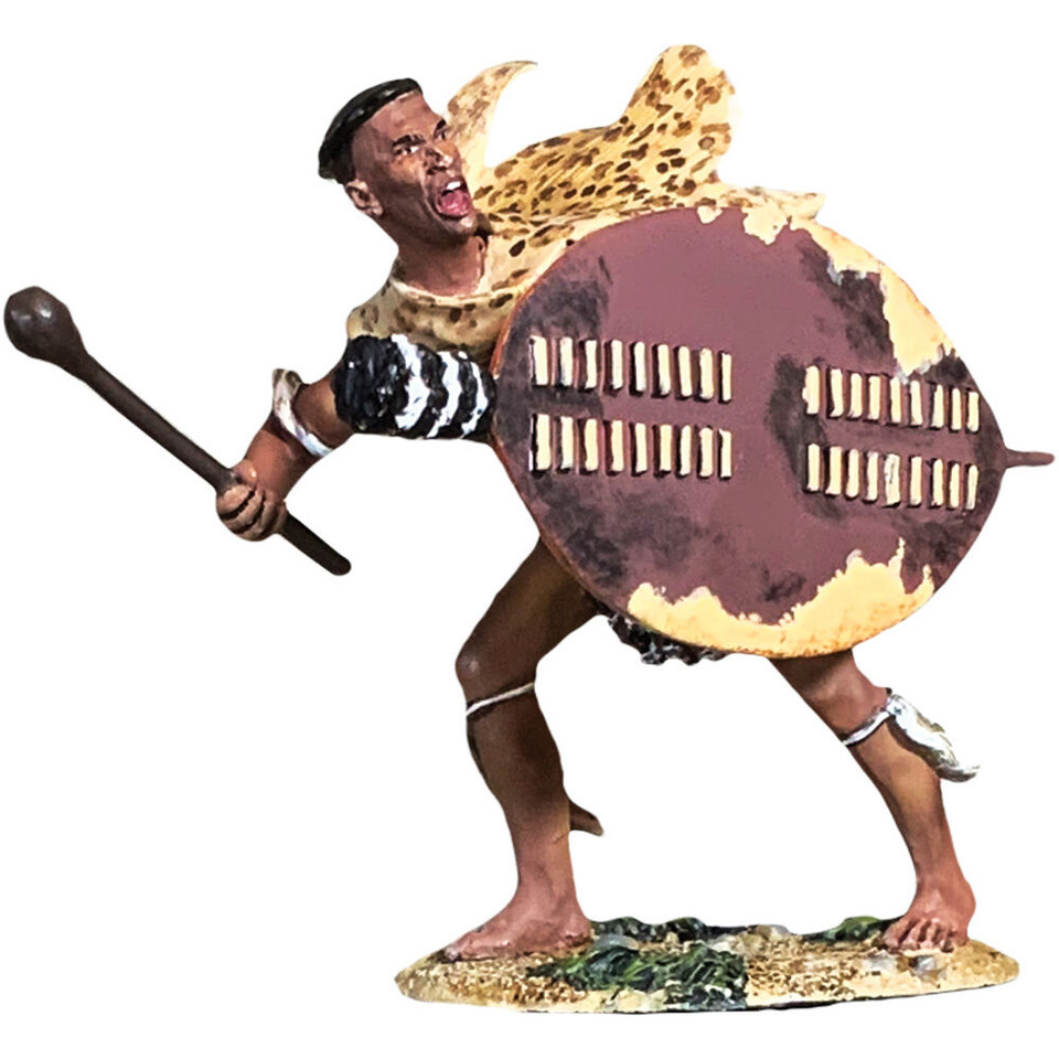 Zulu Swinging Knobkerrie 1/30 Figure William Britain (20207) 1:30 Scale Metal by William Britain Main Image