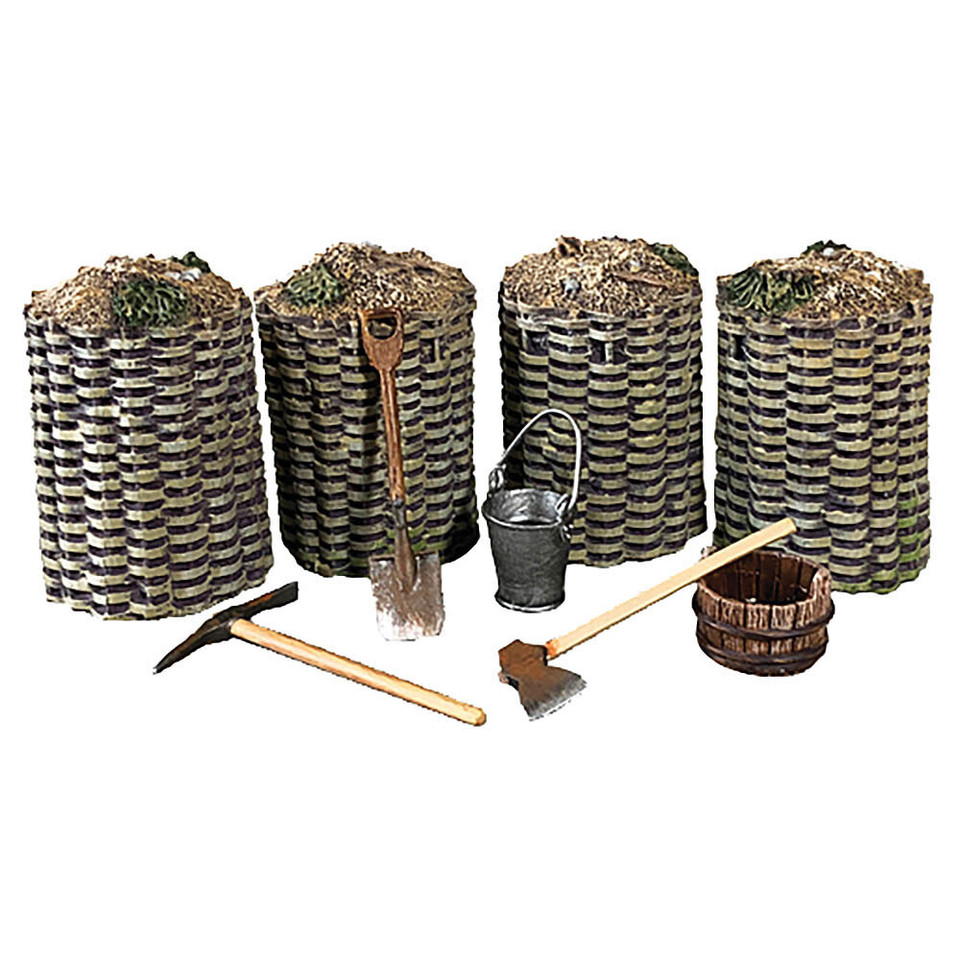 Field Fortifications 1/30 9-Piece Set William Britain (53012) 1:30 scale Resin by William Britain Main Image