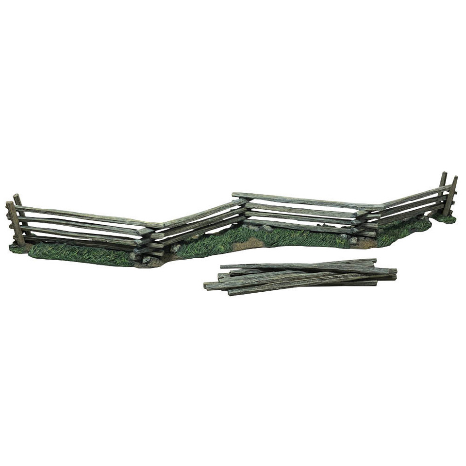 Snake Rail Fence 9-Piece 1/30 Set William Britain (51069) 1:30 Scale Resin by William Britain Main Image