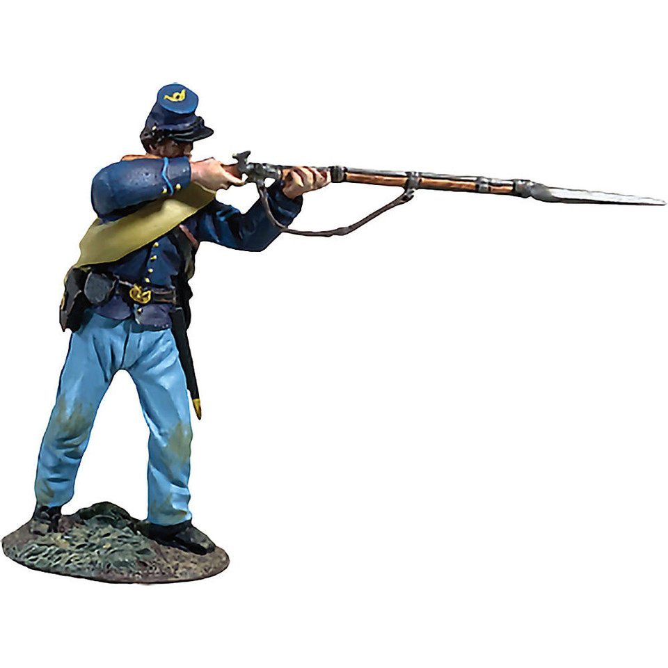 Union Corporal in State Jacket Standing Firing William Britain (31411) 1:30 Scale Metal by William Britain Main Image