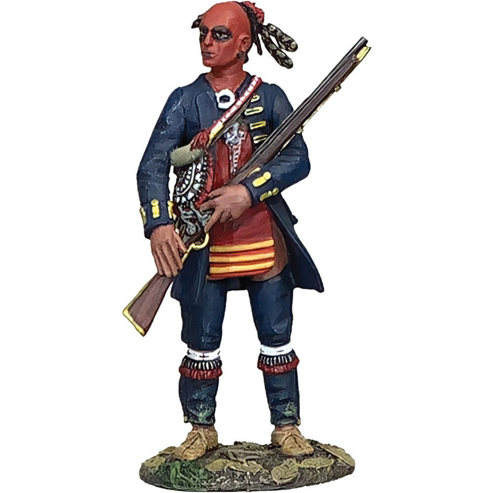 The New Trade Coat Native Warrior with European Trade Coat William Britain (16170) 1:30 Scale Metal by William Britain Main Image