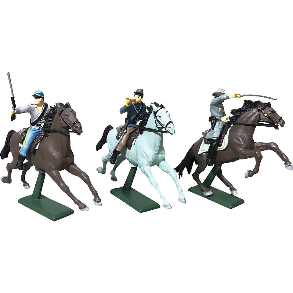 Confederate Cavalry Plastic 1/32 Figure Set No. 2 WILLIAM BRITAIN (52016) 1:30 Scale Plastic by William Britain Main Image