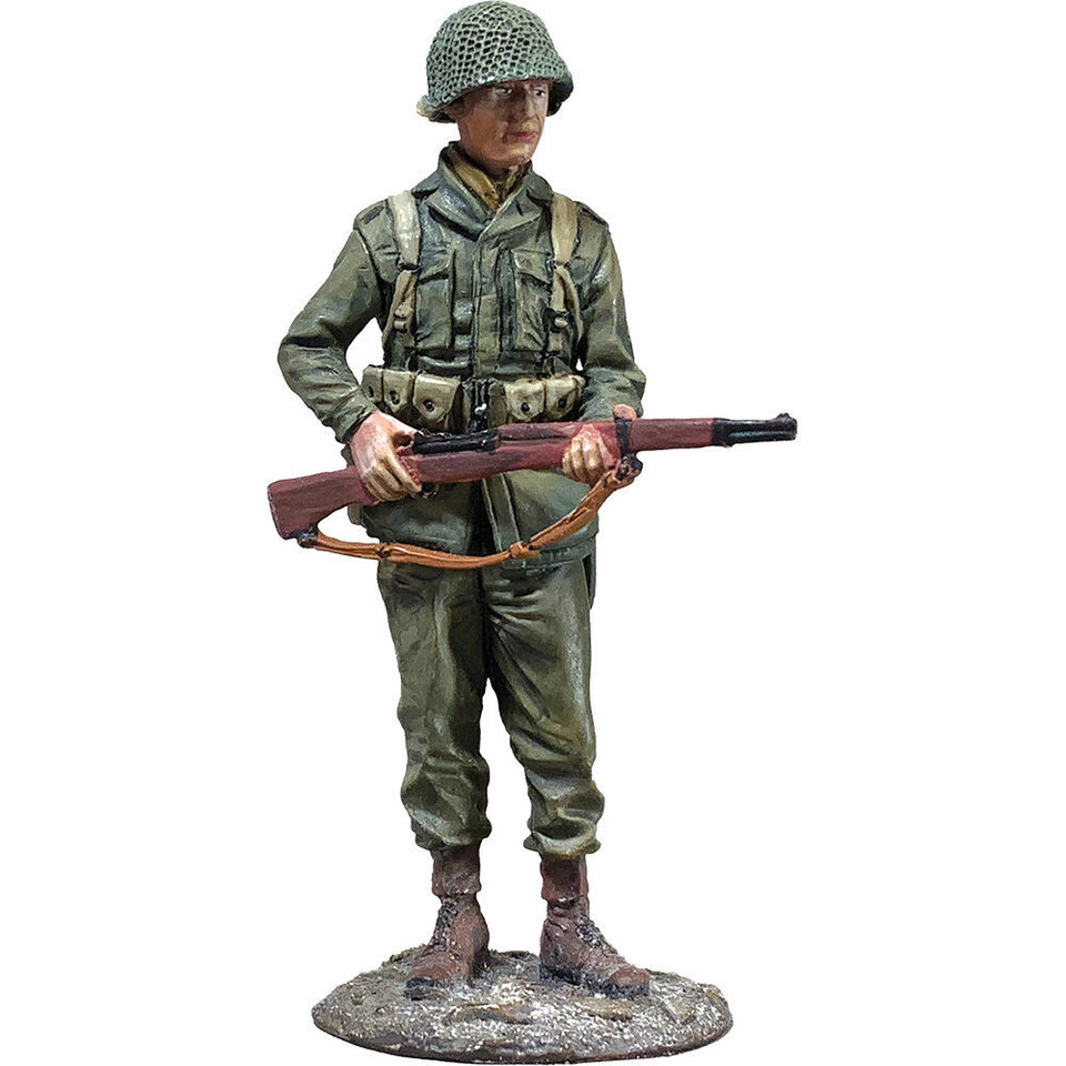 U.S. Infantryman with M1 Garand 1944-45 1/30 Figure WILLIAM BRITAIN (25242) 1:30 Scale Metal by William Britain Main Image