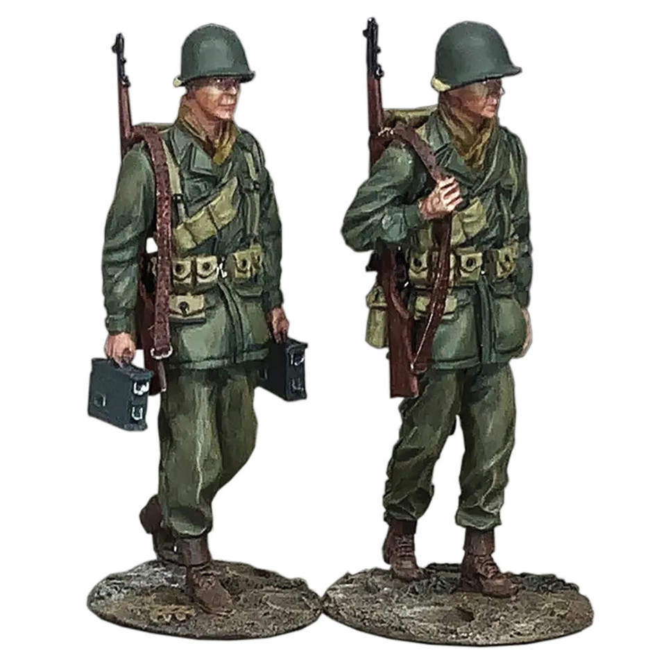 Slogging Along U.S. Infantrymen Marching 1/30 Figure Set William Britain (25272) 1:30 Scale Metal by William Britain Main Image
