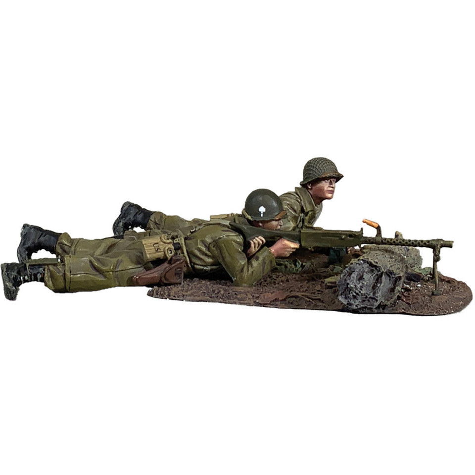 101st Airborne Machine Gun Team 1/30 Figure Set William Britain (25240) 1:30 scale Metal by William Britain Main Image