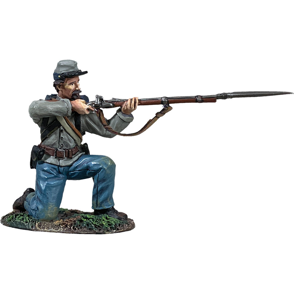 Confederate Infantry Kneeling Firing 1/30 Figure William Britain (31341) 1:30 scale Metal by William Britain Main Image
