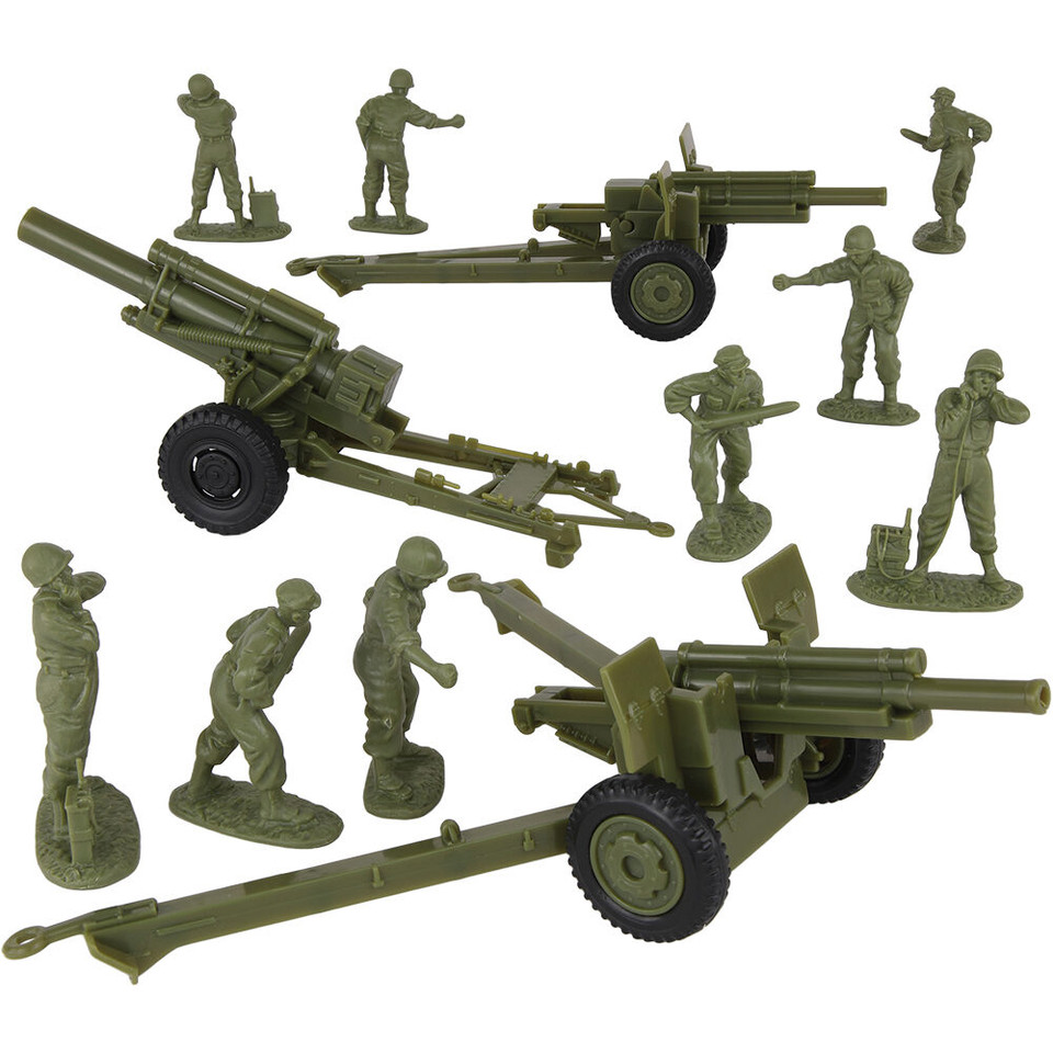 Howitzer Artillery & Crew 12 Piece Plastic Set BMC TOYS (67290)  Plastic by BMC Toys Main Image