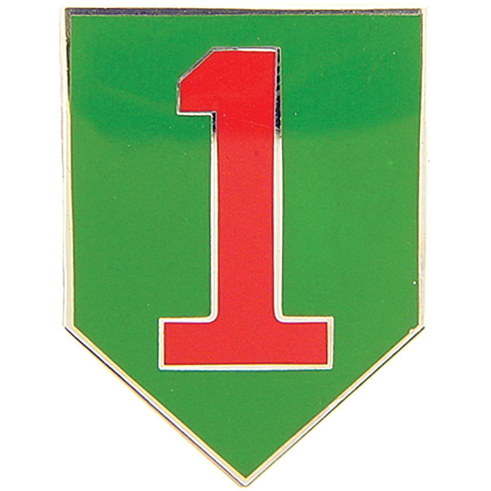1st Div Lapel Pin Eagle Emblems (P14661)   by Eagle Emblems Main Image