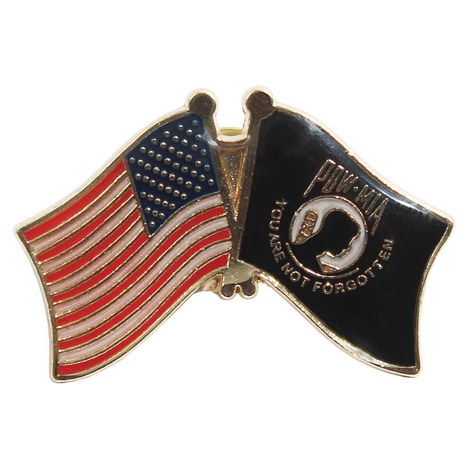 USA POW MIA Friendship Flag Lapel Pin  503007  zinc alloy by Ruffin Flag Company Main Image