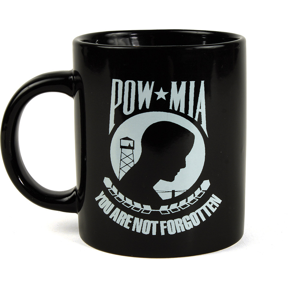POW/MIA Mug with Flag (12x 18)   by Ruffin Flag Company Main Image