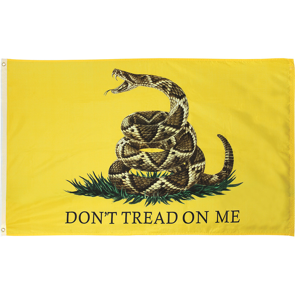 Gadsden Flag with Real Snake   by Ruffin Flag Company Main Image