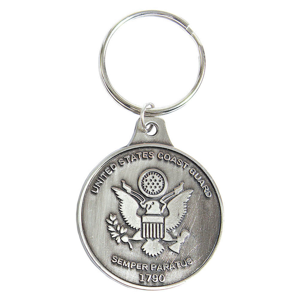Coast Guard Emblem Keychain 130142  Pewter by Ruffin Flag Company Main Image
