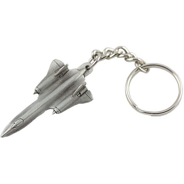 SR-71 Blackbird Keychain  Solid pewter by Sparta Pewter USA Main Image