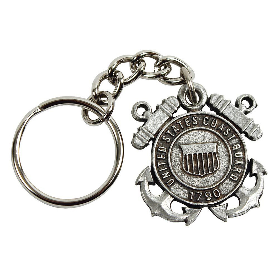 U.S. Coast Guard Keychain K523  Pewter by Sparta Pewter USA Main Image