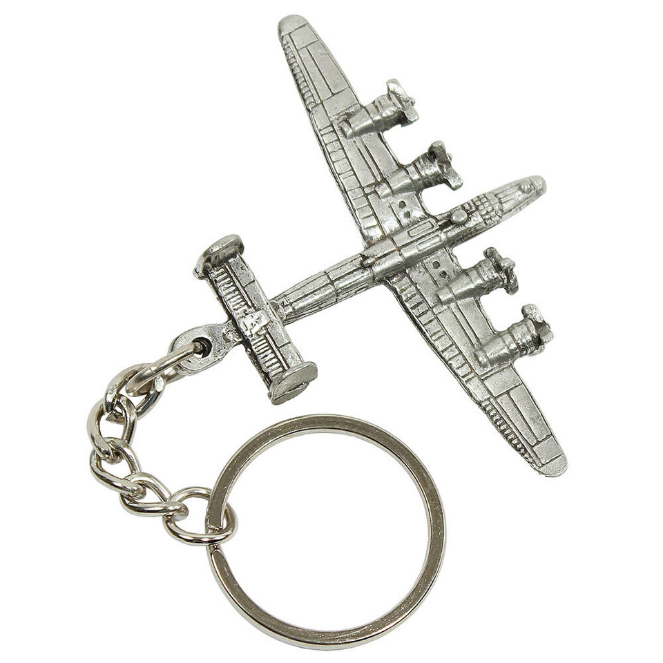 B-24 Bomber Keychain K394  Solid pewter by Sparta Pewter USA Main Image