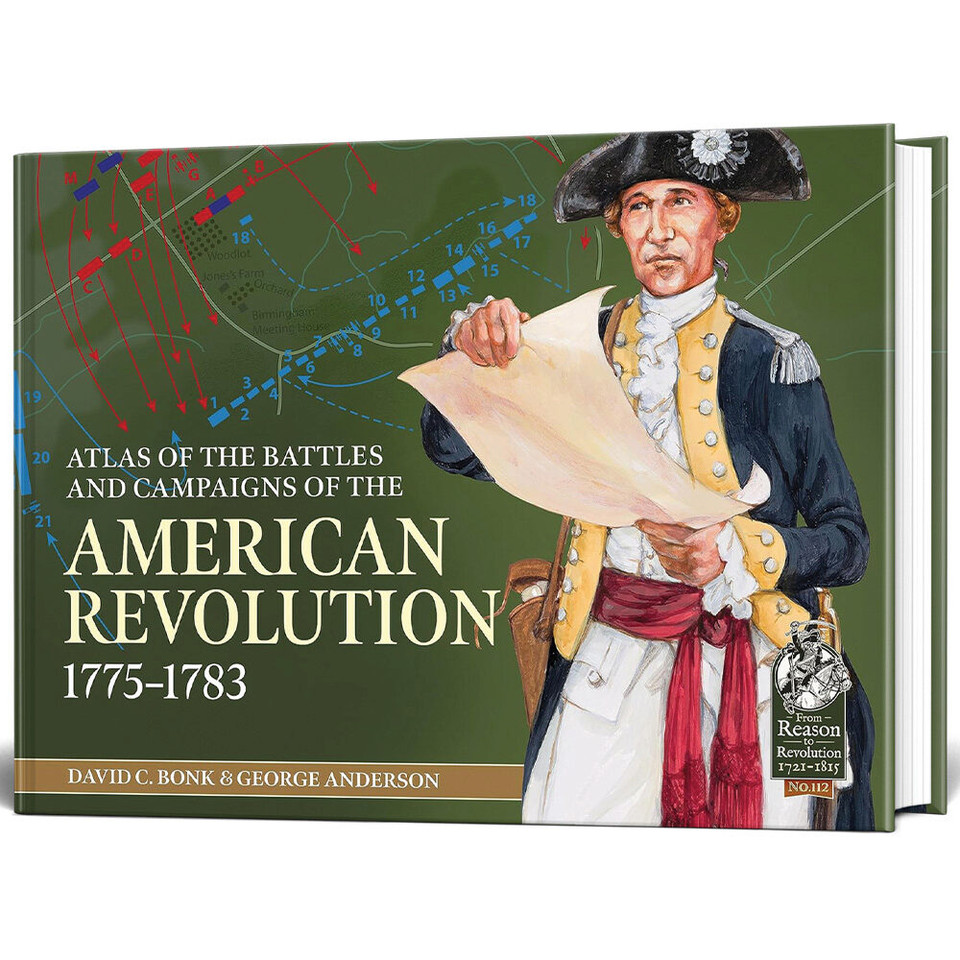 Atlas of the Battles and Campaigns of the American Revolutio  Hardcover by Helion & Company Main Image