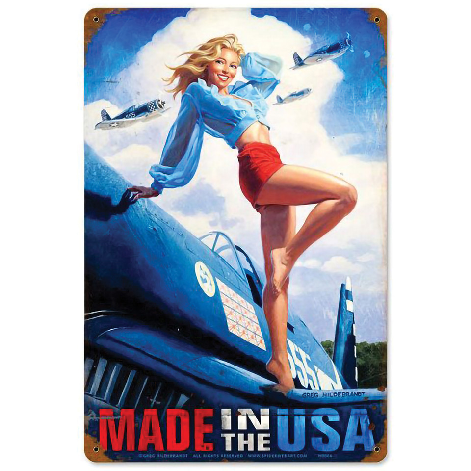 Made in the USA Metal Sign HB006  Heavy Duty American Steel by Vintage Sign Co. Main Image