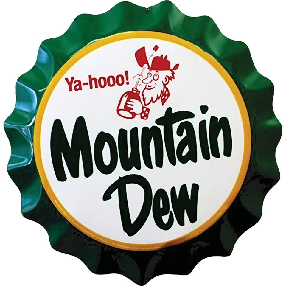 Mountain Dew Bottle Cap Metal Sign   by Signs 4 Fun Main Image