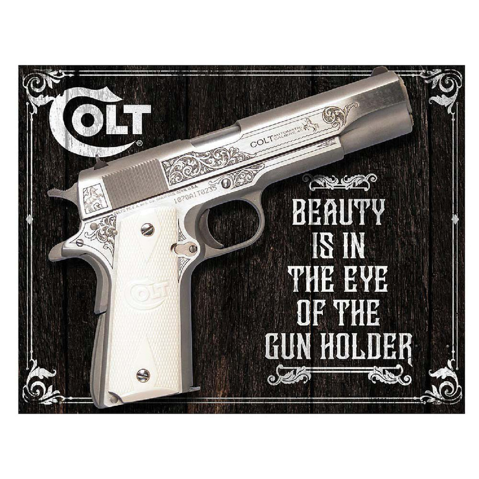 Beauty is in the Eye Metal Sign   by Desperate Enterprises Main Image