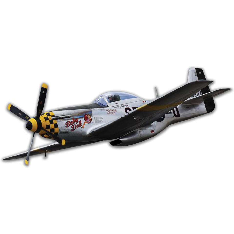 P-51 Mustang Cutout Plasma Metal Sign   by Vintage Sign Co. Main Image