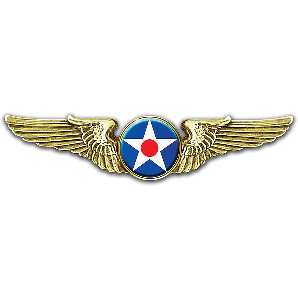 U.S. Air Corps Wings Metal Sign LGB831  Heavy Duty American Steel by Vintage Sign Co. Main Image