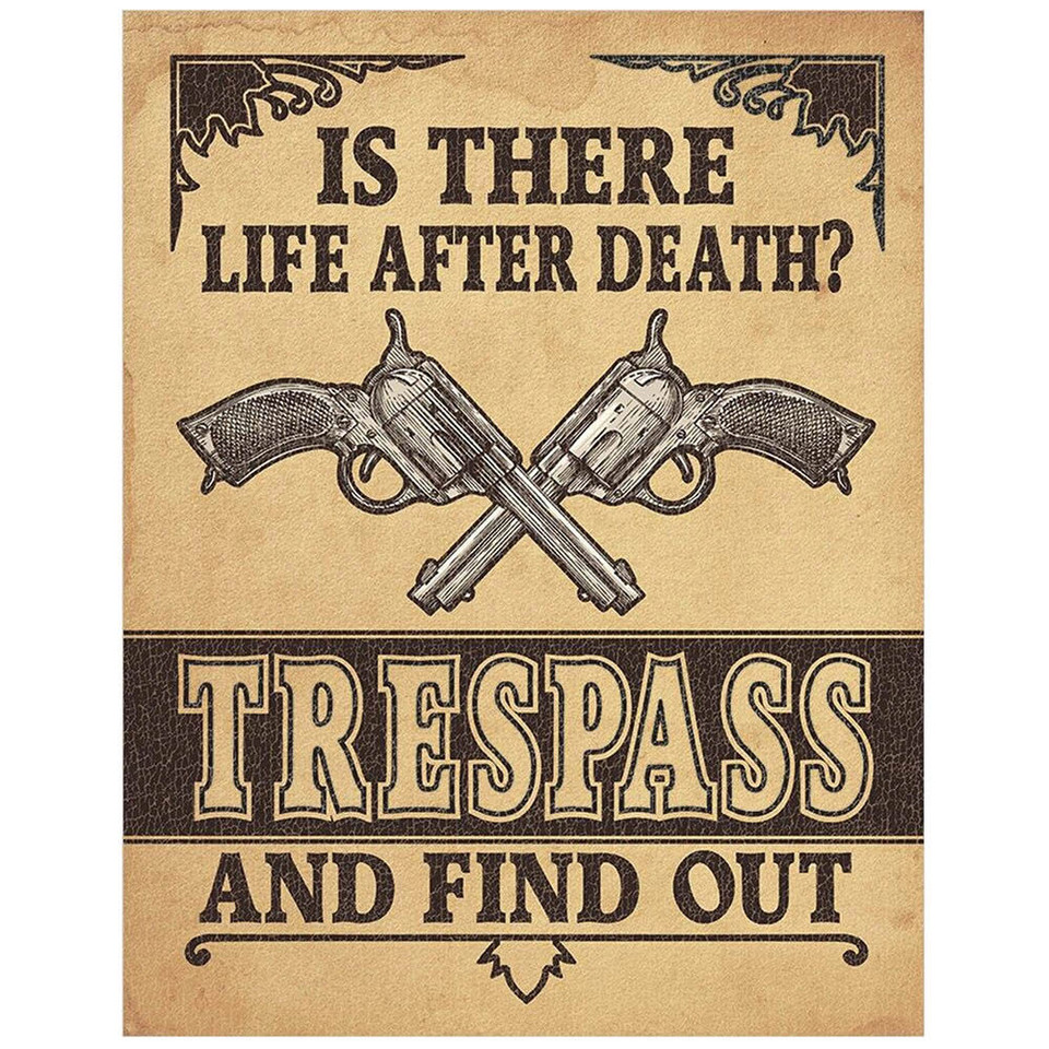 Life After Death Metal Sign  (2347)  Tin by Desperate Enterprises Main Image