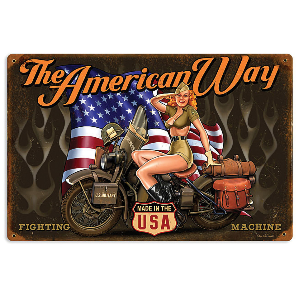 The American Way Metal Sign SM271  Heavy gauge American steel by Vintage Sign Co. Main Image