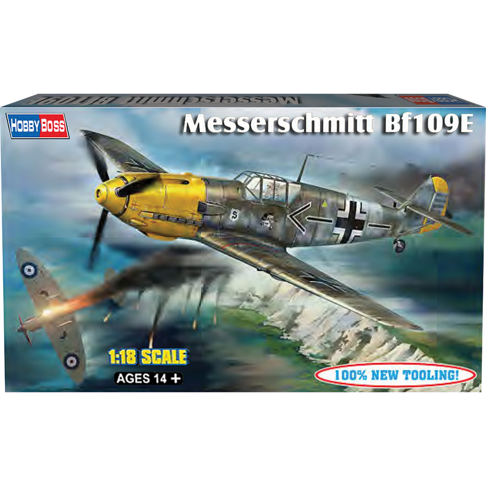Bf-109E 1/18 Kit 1:18 Scale Plastic by HobbyBoss Main Image