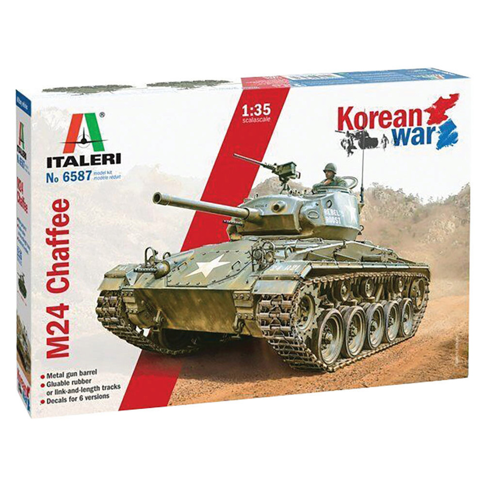M-24 Chaffee Korean War 1/35 Kit 1:35 Scale Plastic by Italeri Main Image